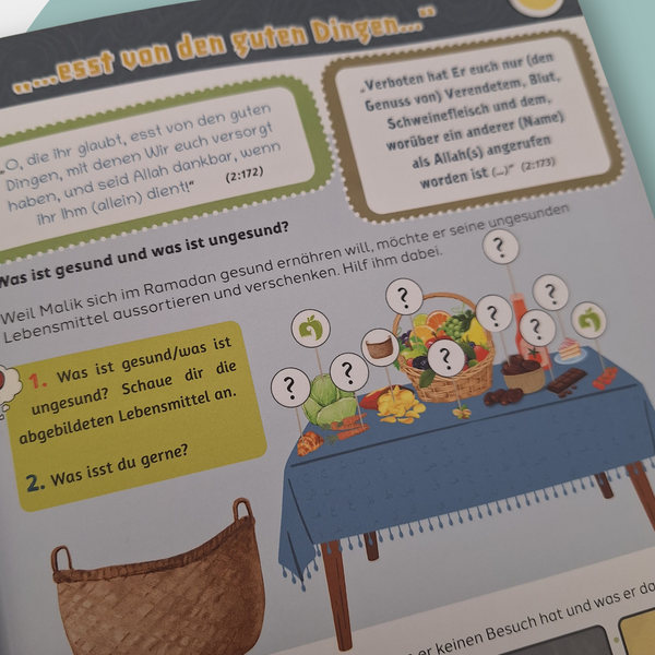 Kinderbuch: Islamische Grundlagen für Kinder (über die fünf Säulen des Islam) 3 - Fasten im Ramadan und Hajj