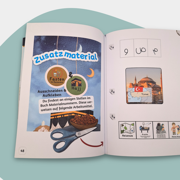 Kinderbuch: Islamische Grundlagen für Kinder (über die fünf Säulen des Islam) 3 - Fasten im Ramadan und Hajj