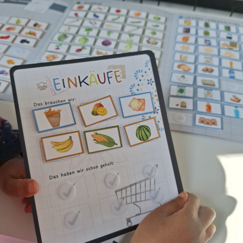 Kinder Einkaufsliste zum Kletten
