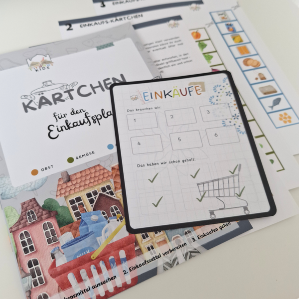 Kinder Einkaufsliste zum Kletten