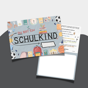Islamische Grußkarte für Kinder zum Schulanfang für Erstklässler mit einem Hadith