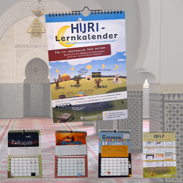 Neue Auflage! Islamischer Kinder Hijri-Lernkalender  DIN A4